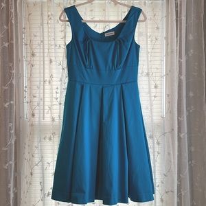 Calvin Klein A-Line Teal Dress Size 4